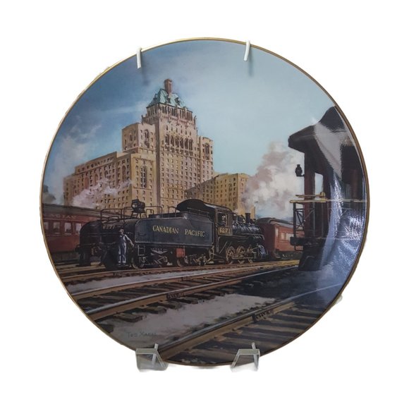 Set of 2 STEAM ON THE CPR Collectors Plates Canadian Pacific Railways CP Rail - Picture 12 of 14